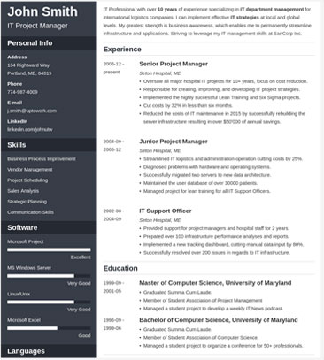 resume template cv