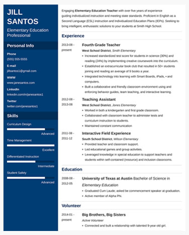 resume template cv
