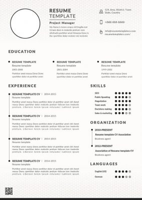 resume template cv