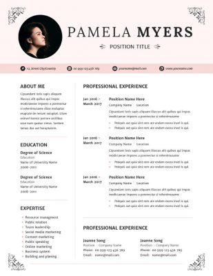 resume template cv