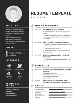 resume template cv