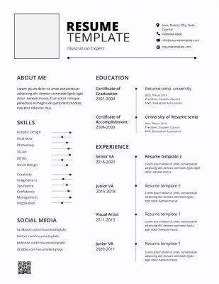 resume template cv