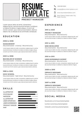 resume template cv