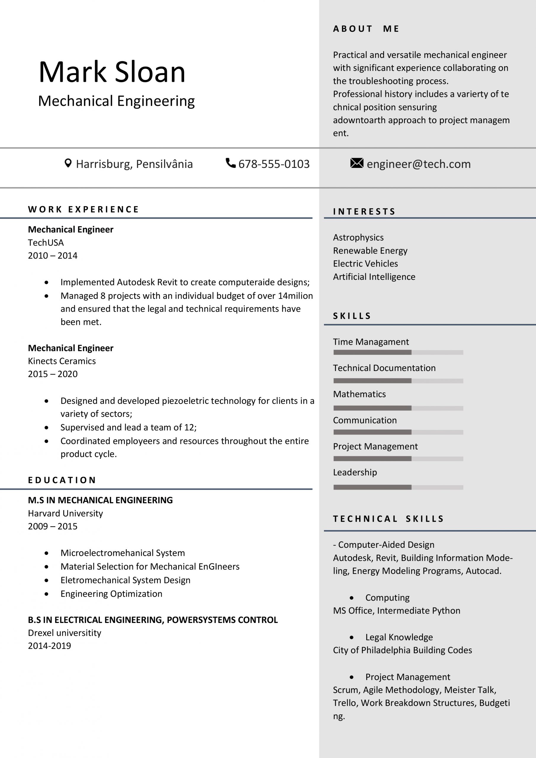 Resume Template CV